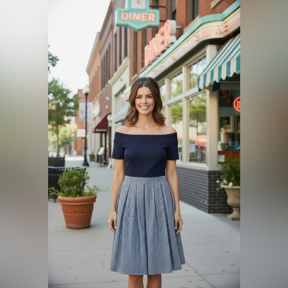 ModCloth Off the Shoulder Dress Size Small